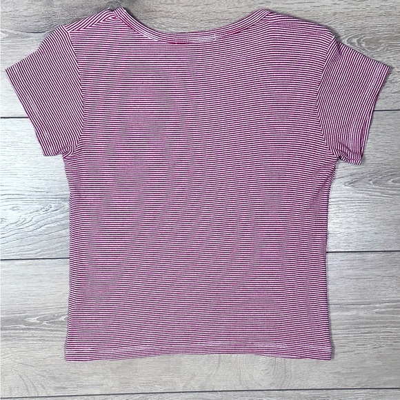 Brandy Melville Striped Tori Alien Patch Tee *Small Flaw* - Picture 11 of 12